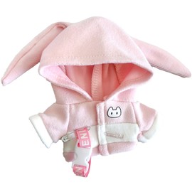 Animal Hoodie, For 3.9 inches (10 cm), Pink (Rabbit) Sewing Clothes, Kigurumi, Accessories, Geek Search, Doll, Mascot, Kpopdoll Costume