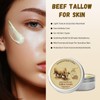 Beef Tallow and Honey Balm Face Moisturizer, Natural Skincare Cream