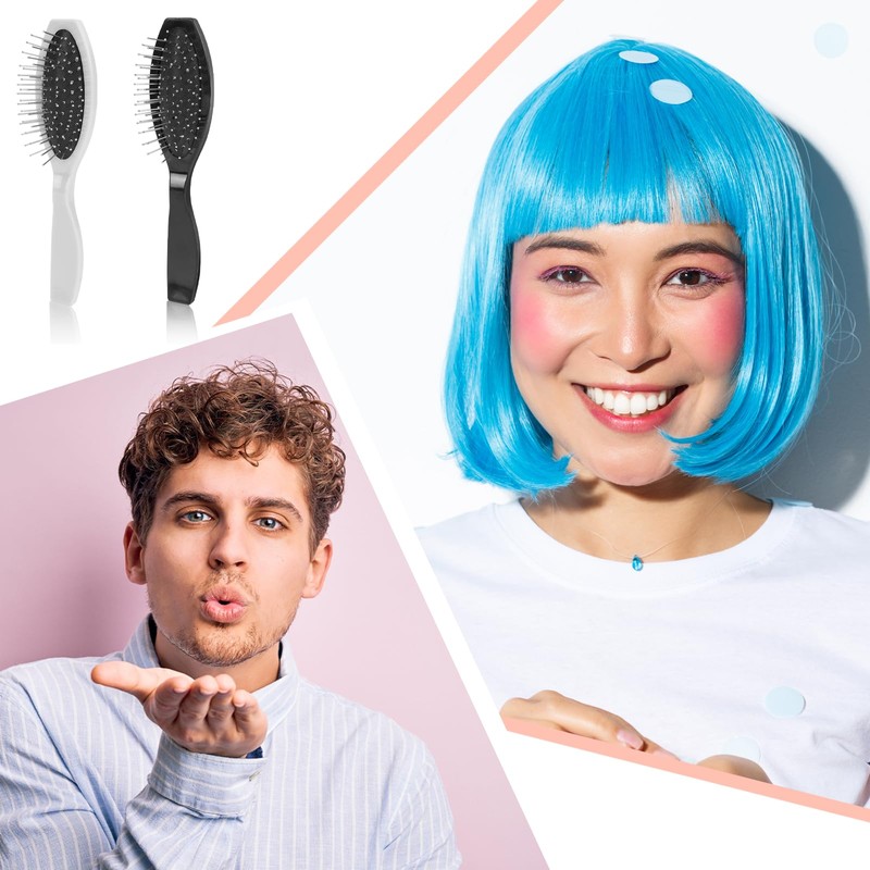 2 Pcs Wig Brush for Synthetic Wigs and Human Hair