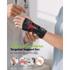 Rakiie 2 Pack Carpal Tunnel Wrist Braces, Adjustable Night Wrist