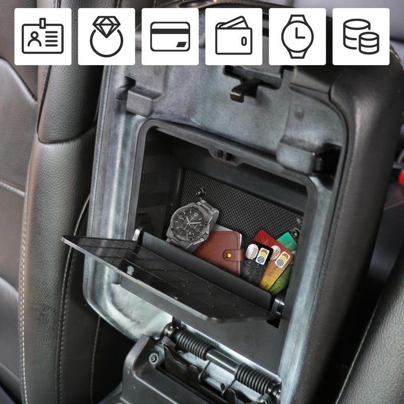 JHD-TOGO Jeep Wrangler JL One-Touch Hidden Storage Console Box, Center