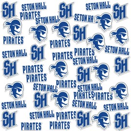 Seton Hall University Spirit Logo Vinyl Large Deluxe Stickers Variety Pack - Laptop, Water Bottle, Scrapbooking, Tablet, Skateboard, Indoor/Outdoor