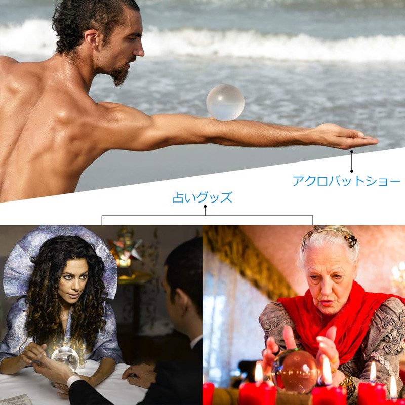 MerryNine クリスタルボール 撮影 60mm 無色透明 水晶玉 クリスタル台座付き 拭き取り布 風水グッズ インテリア