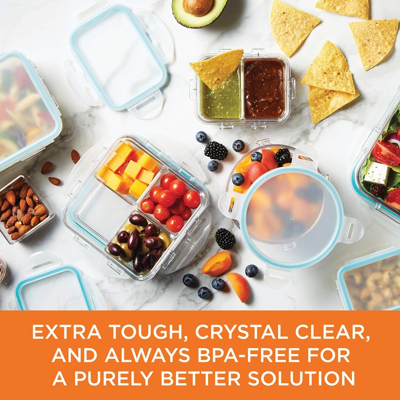 LOCK & LOCK Purely Better Tritan Container/Square Food Storage Bin,
