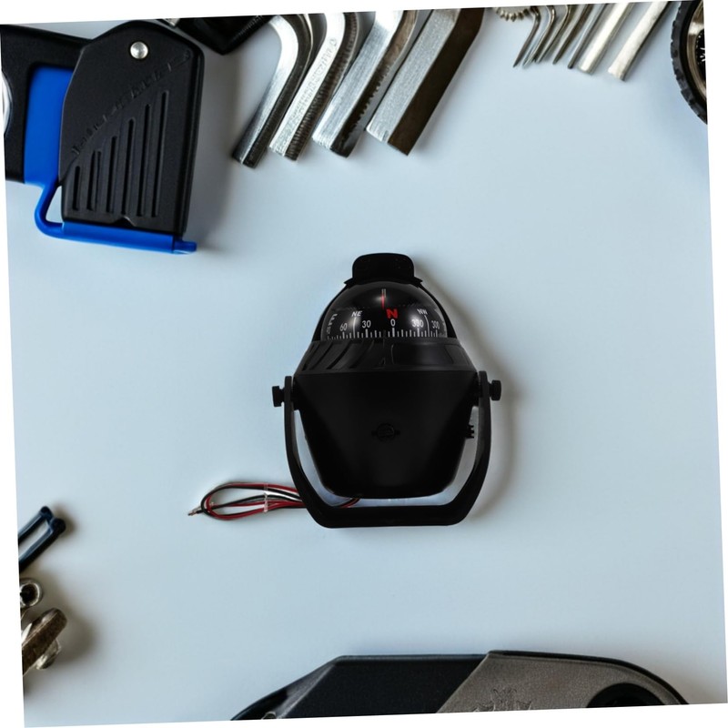 BUGUUYO Dashboard Compass with LED Night Navigation Light and Shockproof