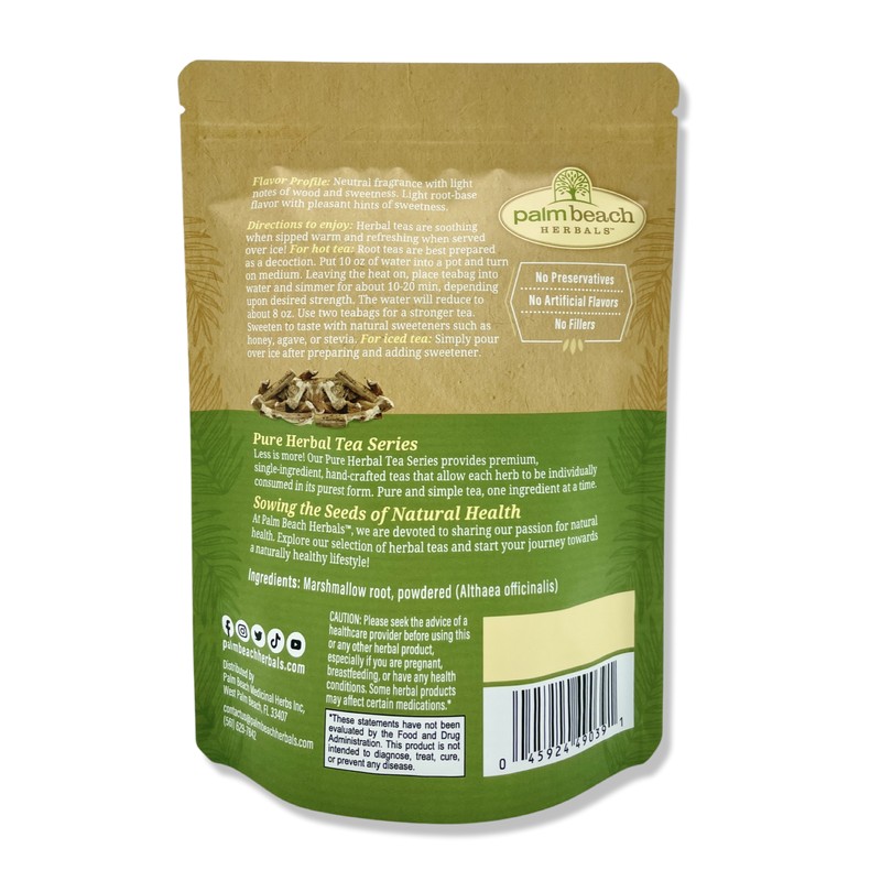 Root Marshmallow Root Tea by Palm Beach Herbals | 30ct,
