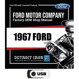 1967 Ford Factory OEM Shop Manuals USB