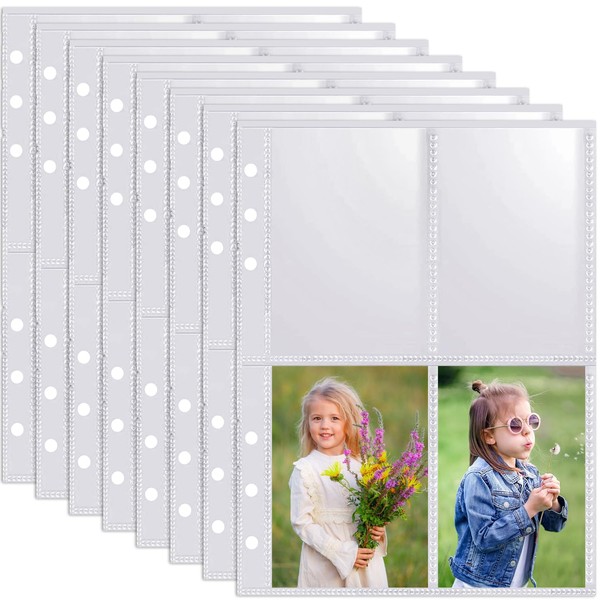 Ezydka Pack of 160 Photo Sleeves, 40 Pages A5 Transparent
