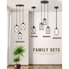 Osimir 3-Light Dining Room Chandelier Light Fixtures, Black Pendant Lighting