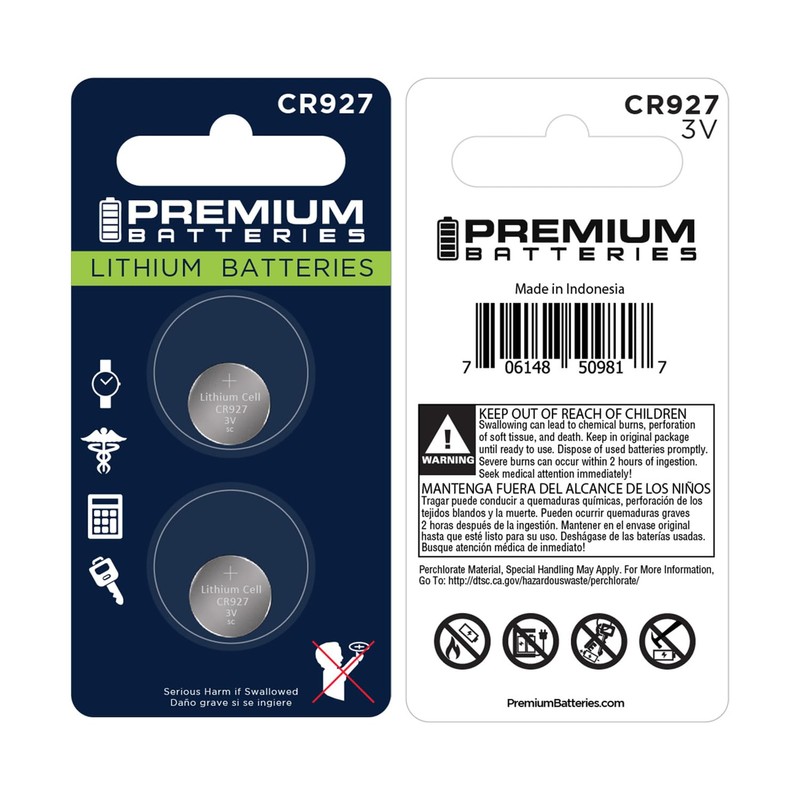 Premium Batteries Premium CR927 Lithium 3V Coin Cell - Japanese
