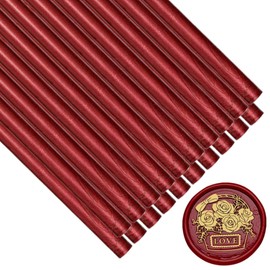 20 Pieces Glue Gun Wax Seal Sticks for Wax Seal Glue Gun, Envelope Seal Glue Gun Sealing Wax Mini Glue Stick Great for Letter Wax Sealing Stamp (Wine Red)