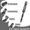 sourcing map 6pcs Combination Drill and Tap Bit Set, SAE