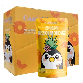 Generic (Box of 10, Pineapple) Cantabile Korean Convenience Store Pouch Drink