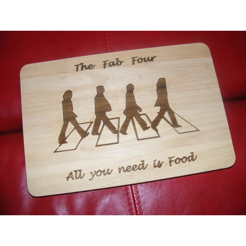 The Beatles Fab Four 4 Chopping Cutting Cheese Board Place