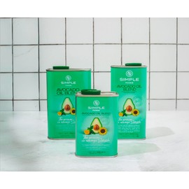 Simple Foods Avocado Blend Oil - High Oleic Content, Low Saturated Fat, High Smoke Point 8.45 oz