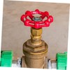 Operitacx Gate Valve Handle 5pcs Red Cast Iron Easy Opening