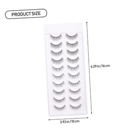 Ipetboom 10pairs Multi-layer Dense False Eyelashes Comfortable Makeup Lashes for Occasions Natural Look Lightweight Easy to Apply for Daily Wear and Special Events
