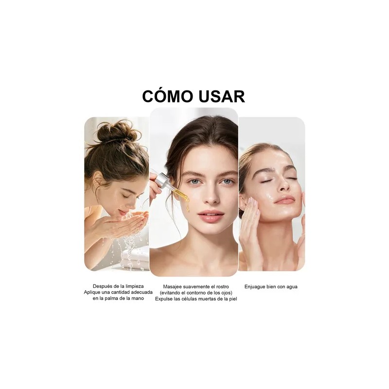 50ml*2 Facial Aceite Desincrustante Exfoliante Reduce Poros