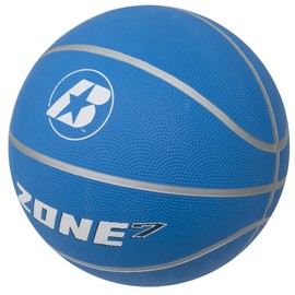 Baden Men's Zone Rubber Basketball, Indoor and Outdoor Ball, Blue, Size 7