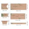 6PCS Acrylic Template DIY Wallet Pattern Handmade Making Mold Craft