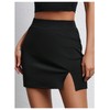 SOLY HUX Skirts for Women Split Bodycon Mini Skirt High