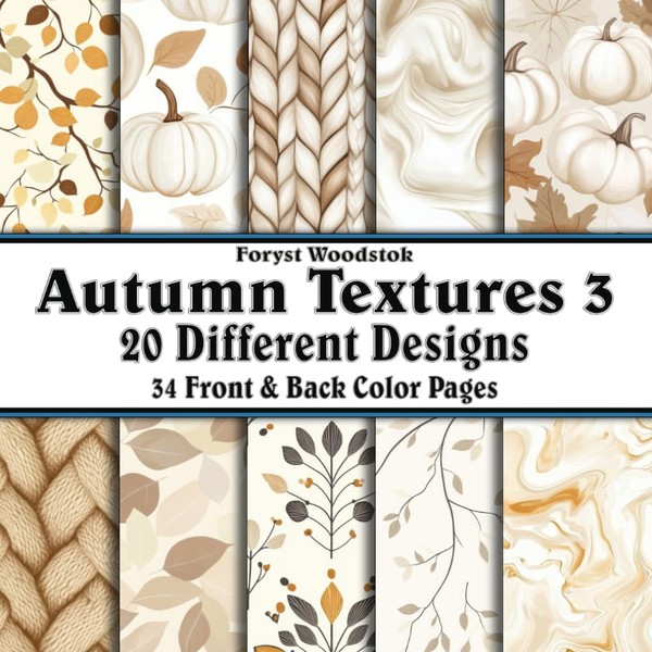 Scrapbook Paper - 34 Front and Back Full Color Sheets:
