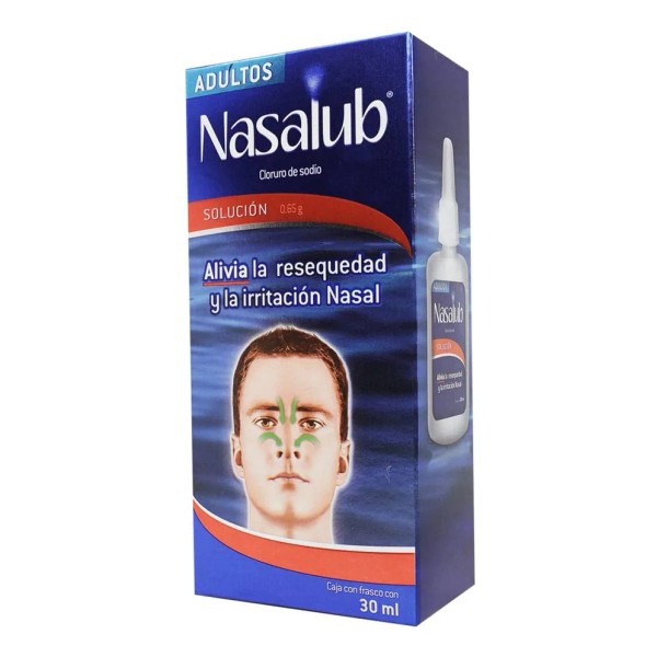 Nasalub Adultos Solución, 1 Frasco Aspersor Nebulizador 30 Ml