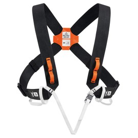 PETZL, Explo, Positioning Braces For Croll, Black/Orange, One Size, Unisex-Adult