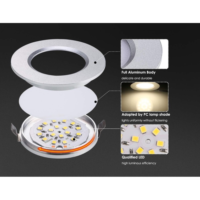ALOVECO 12V LED RV Lights Dimmable Camper Interior RV Lights