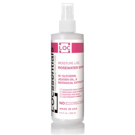 LOCssentials Rose Water for Locs – Rosewater and Glycerin Loc Moisturizer Spray with Jojoba Oil & Organic Botanical Extracts, Premium Braid Spray, Daily Hair Mist & Scalp Moisturizer