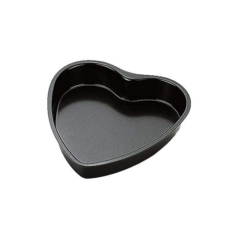Ibili 820724 Herz-Backform, Edelstahl, Antihaftbeschichtung, 24 cm