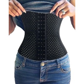 FUT Waist Trainer for Women Tummy Control Body Shaper Waist Cincher Shapewear with Steel Bones