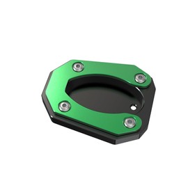 YUANQIAN Motorcycle Kickstand Side Stand Extension Compatible With Ninja 400 Z400 2018-2024 Ninja 250 Z250 2018-2025-Green