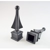 Retrospec Creations Pack of 50 Each for 3/4” Black Plastic