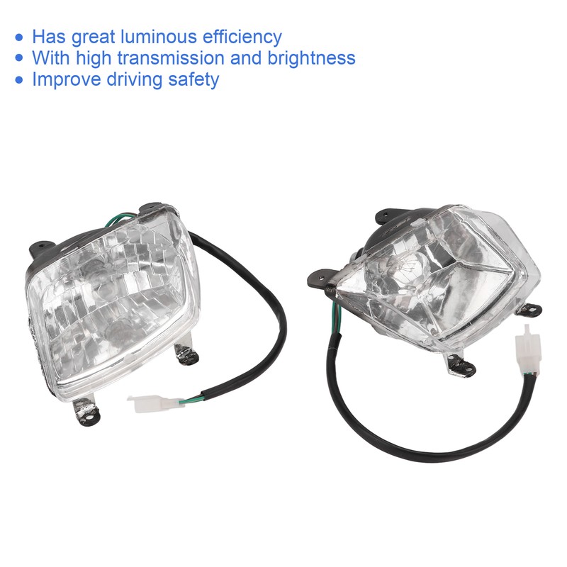 1 Pair Left Right 12V Front Headlamp Driving Light ATV