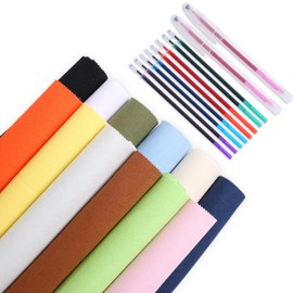 Fabric for Embroidery with Water-Soluble Pens for Embroidery Projects and Upholstery Decoration, 11.8 by 11.8-Inch (24pcs)