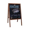 Crestline Products Marquee Easel (2 Black Chalkboards), Stained Hardwood Sidewalk