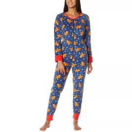 Jammies by Hip Style Jammie's By Hip Style Christmas Pajamas One-Piece  NWT Gingerbread Man Holiday