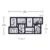 Malden International Designs Puzzle 8-Way Opening Plastic Picture Frame Collage,