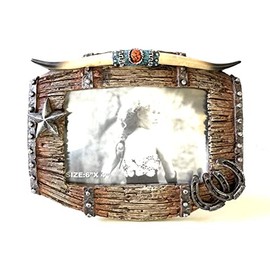 Sureg Texas Photo Frame (Lonestar Western Barrel Design)