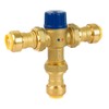 3/4 Inch Brass Thermostatic Mixing Valve,Push To Connect Brass Plumbing