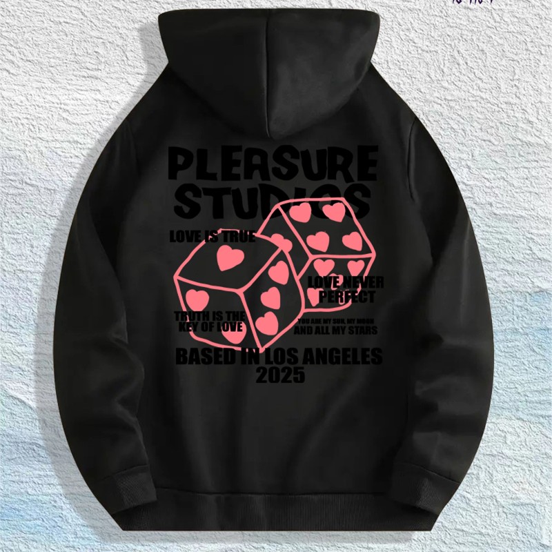 Pleasure Studios Graphic Hoodie 100% Cotton US Warehouse 7 ColorsColor: