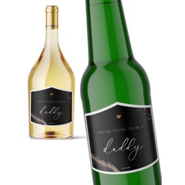 Joli Coon Pregnancy announcement ideas - You're going to be a daddy - Baby announcement bottle label