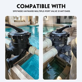 wzrasmiles SPX0740BA Key Cover and Handle Replacement Parts Compatible with SP0740DE Hayward Multiple-Port Valve S144T1540S