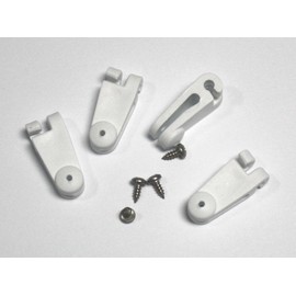 Gardinger 20 x Running Hooks with Stainless Steel Screw for Awning for 2-2.5 mm Steel Cable (Rope Tension Awning Smooth Running Hooks)