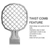 Afro Twist Comb Set, 5 Pieces Stainless Steel Afro Pick