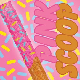 Lizard Skins DSP Ultra Outburst Baseball Bat Grip - 0.5mm 1.1mm – Next-Gen Durasoft Polymer Bat Tape (Pink Scoop, 1.1mm)