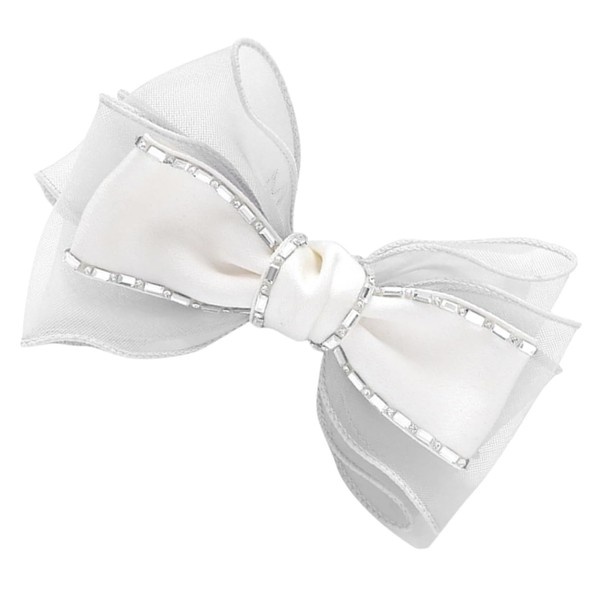 Healvian Rhinestone Bow Hair Clip for Women Elegant Hair Barrette