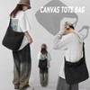 DAINAOTM Canvas Tote Bag Casual Hobo Crossbody Shoulder Bag for