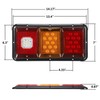 Partsam 2x LED Triple Tail Lights 45 LEDs Rectangle Vertical